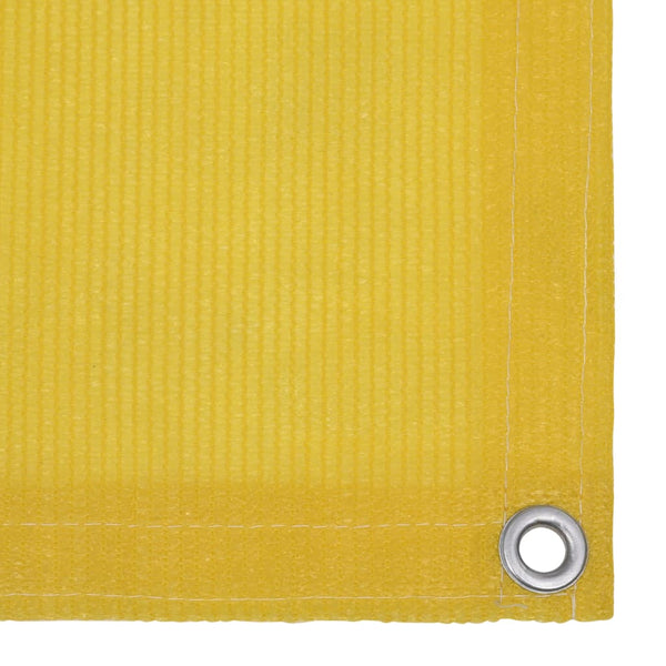 vidaXL Balcony Privacy Screen Yellow 75x500 cm HDPE