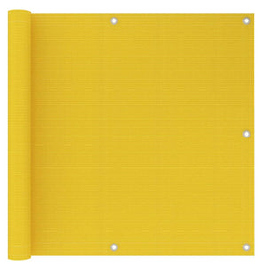 vidaXL Balcony Privacy Screen Yellow 90x500 cm HDPE