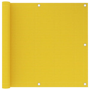 vidaXL Balcony Privacy Screen Yellow 90x600 cm HDPE