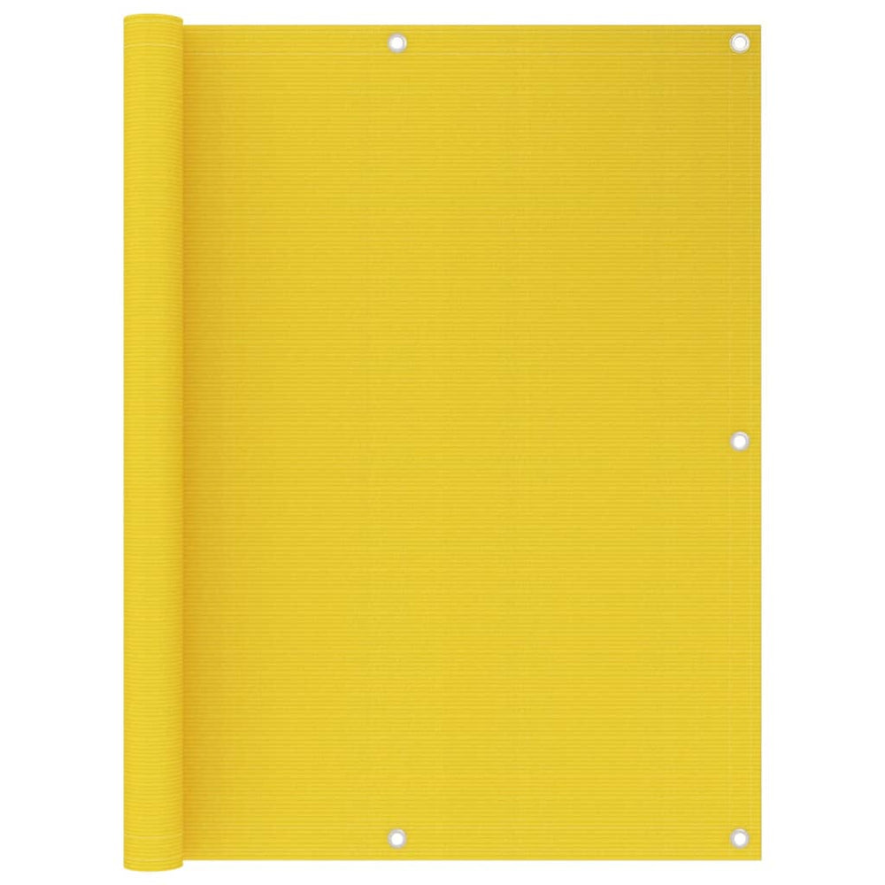 vidaXL Balcony Privacy Screen Yellow 120x300 cm HDPE