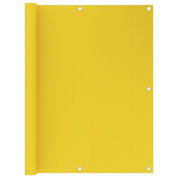 vidaXL Balcony Privacy Screen Yellow 120x300 cm HDPE