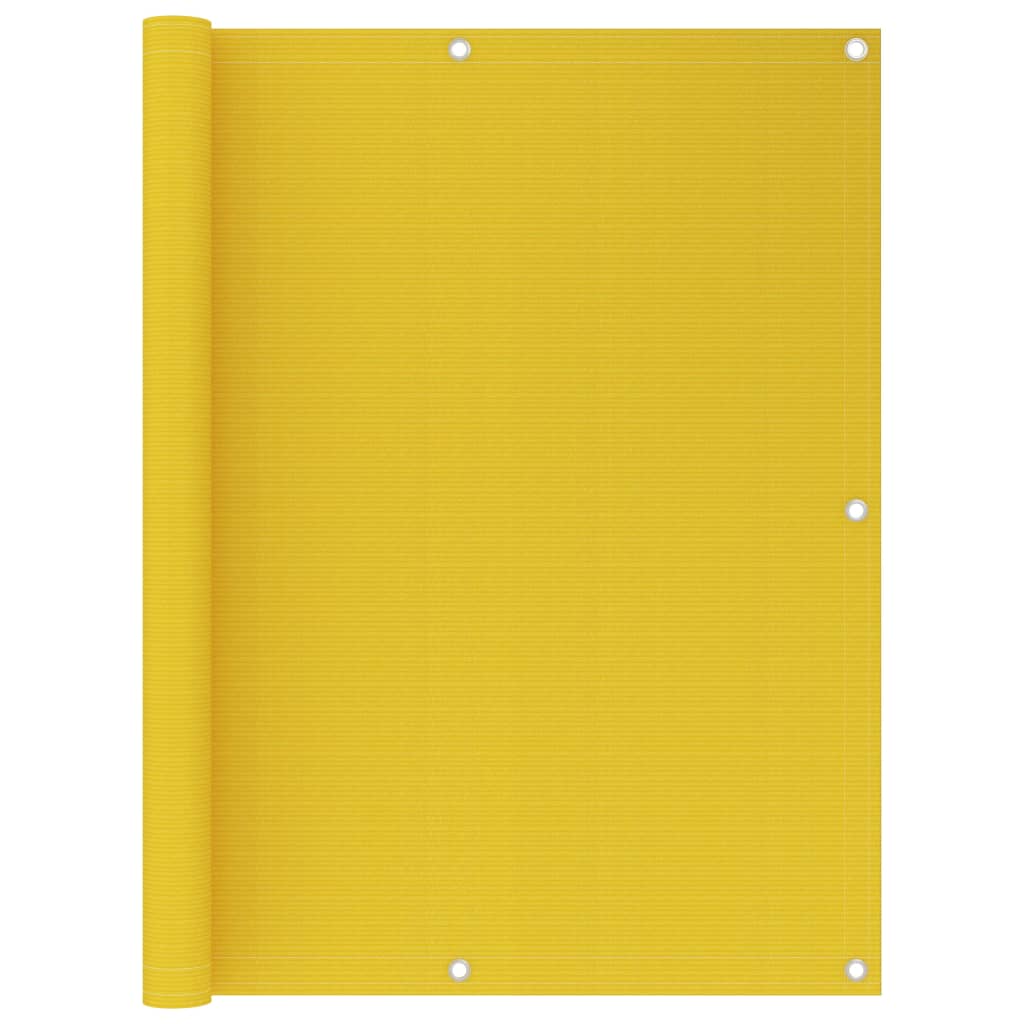 vidaXL Balcony Privacy Screen Yellow 120x400 cm HDPE