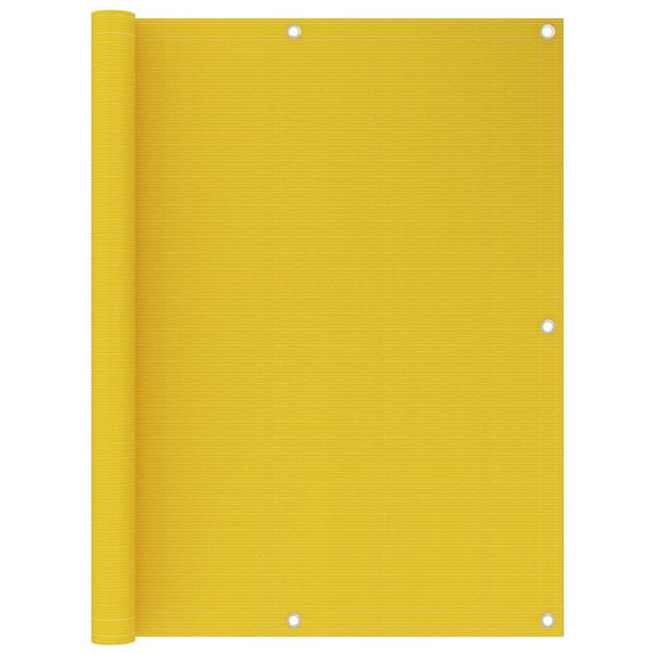 vidaXL Balcony Privacy Screen Yellow 120x400 cm HDPE