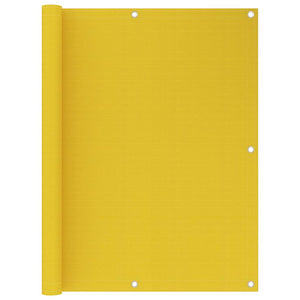vidaXL Balcony Privacy Screen Yellow 120x500 cm HDPE