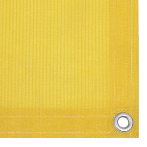 vidaXL Balcony Privacy Screen Yellow 120x600 cm HDPE