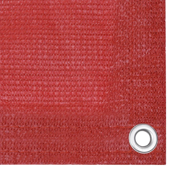 vidaXL Balcony Privacy Screen Red 90x500 cm HDPE