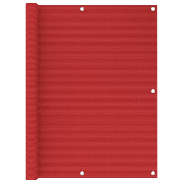 vidaXL Balcony Privacy Screen Red 120x300 cm HDPE