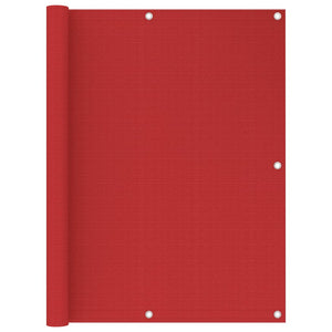 vidaXL Balcony Privacy Screen Red 120x400 cm HDPE
