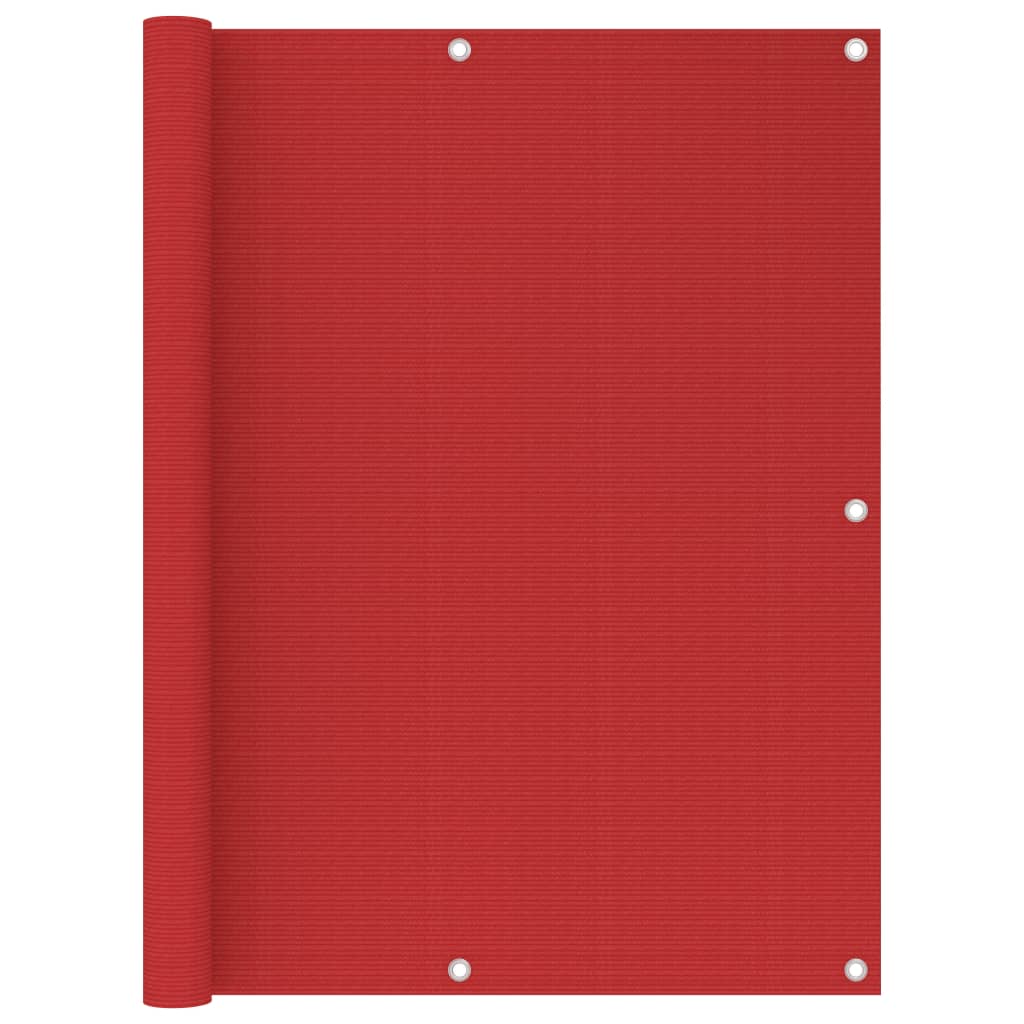 vidaXL Balcony Privacy Screen Red 120x400 cm HDPE