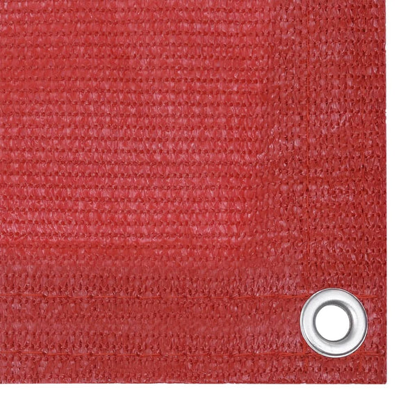 vidaXL Balcony Privacy Screen Red 120x500 cm HDPE