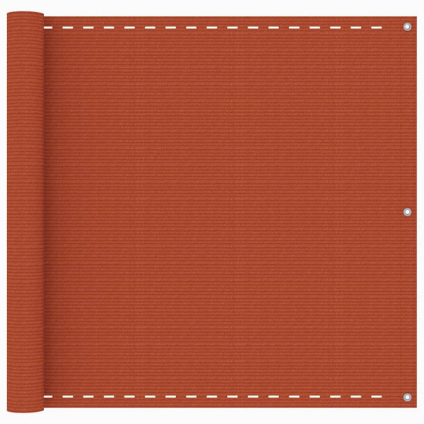vidaXL Balcony Privacy Screen Orange 90x400 cm HDPE