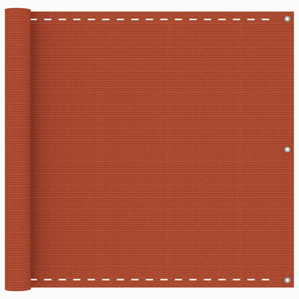 vidaXL Balcony Privacy Screen Orange 90x500 cm HDPE