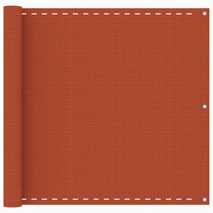 vidaXL Balcony Privacy Screen Orange 90x500 cm HDPE