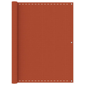 vidaXL Balcony Privacy Screen Orange 120x500 cm HDPE