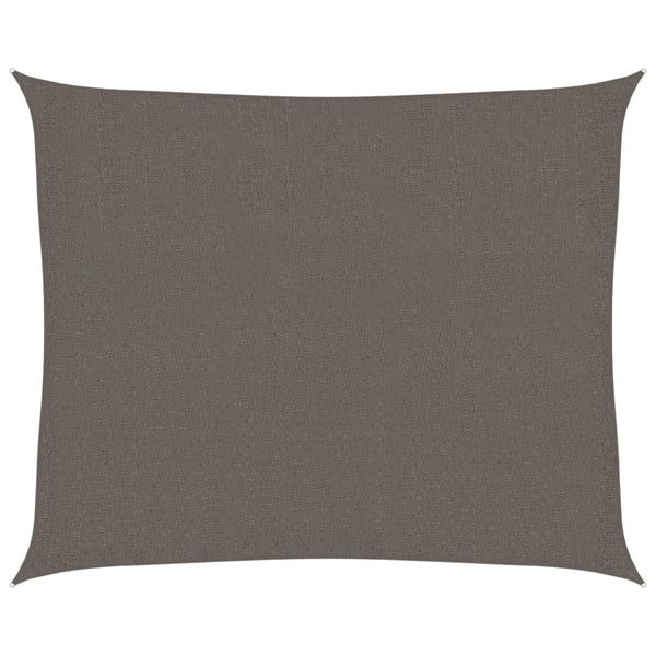 vidaXL Sun Shade Sail 160 g/m² Anthracite 2.5x3 m HDPE