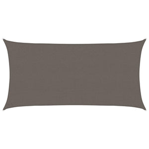 vidaXL Sun Shade Sail 160 g/m² Anthracite 2.5x5 m HDPE