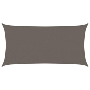 vidaXL Sun Shade Sail 160 g/m² Anthracite 3x6 m HDPE