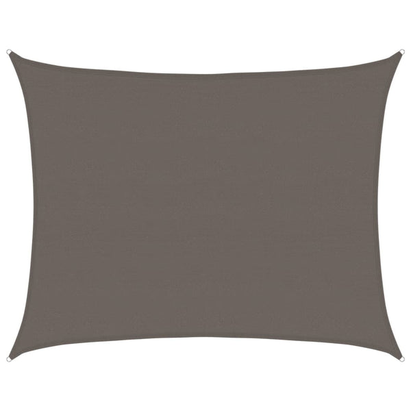 vidaXL Sun Shade Sail 160 g/m² Anthracite 6x8 m HDPE