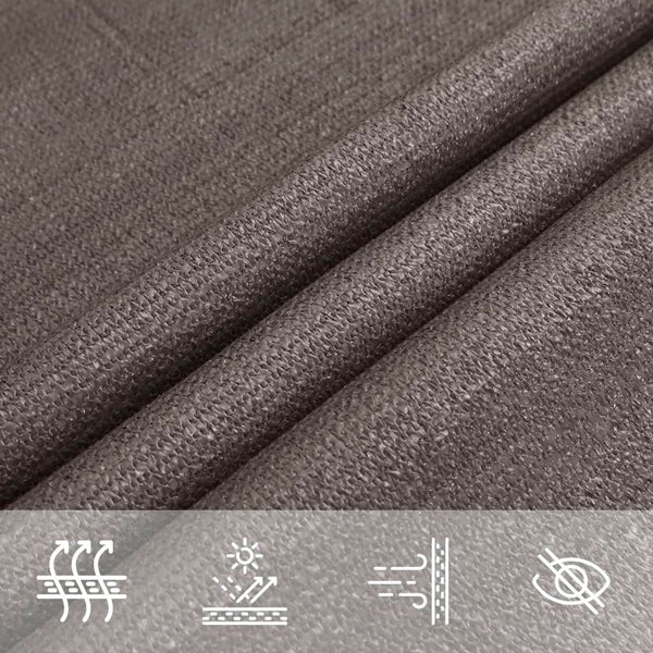 vidaXL Sun Shade Sail 160 g/m² Anthracite 2.5x2.5x3.5 m HDPE