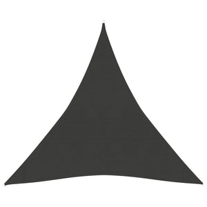 vidaXL HDPE Sun Shade Sail 160 gsm Anthracite 3x3x3 m
