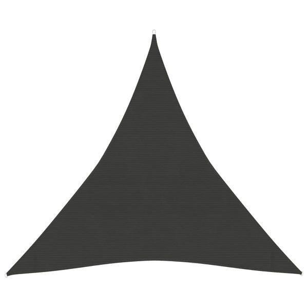vidaXL HDPE Sun Shade Sail 160 gsm Anthracite 3x3x3 m