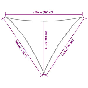vidaXL HDPE Sun Shade Sail 160 g/m² Anthracite 3x3x4.2 m