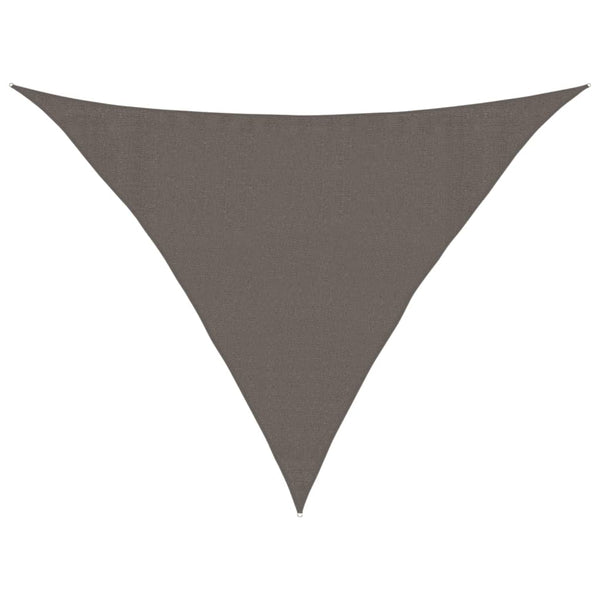 vidaXL Sun Shade Sail 160 g/m² Anthracite 3.5x3.5x4.9 m HDPE