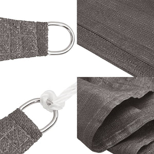 vidaXL Sun Shade Sail 160 g/m² Anthracite 4x4x4 m HDPE