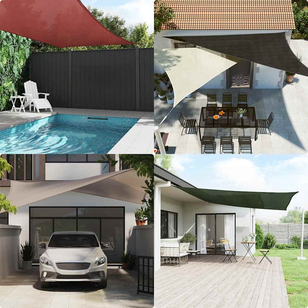 vidaXL Sun Shade Sail 160 g/m² Beige 3x3x4.2 m HDPE