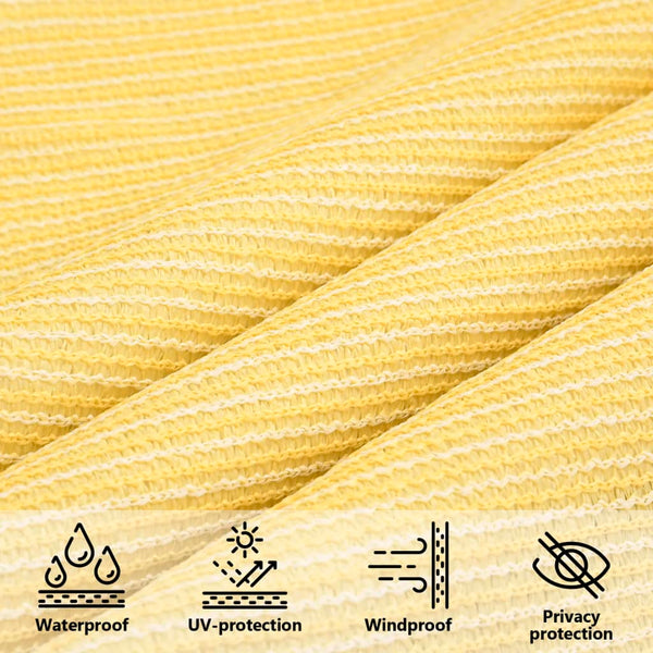 vidaXL Sun Shade Sail 160 g/m² Beige 4x4x4 m HDPE