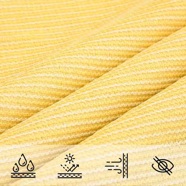 vidaXL Sun Shade Sail 160 g/m² Beige 4x5x6.8 m HDPE