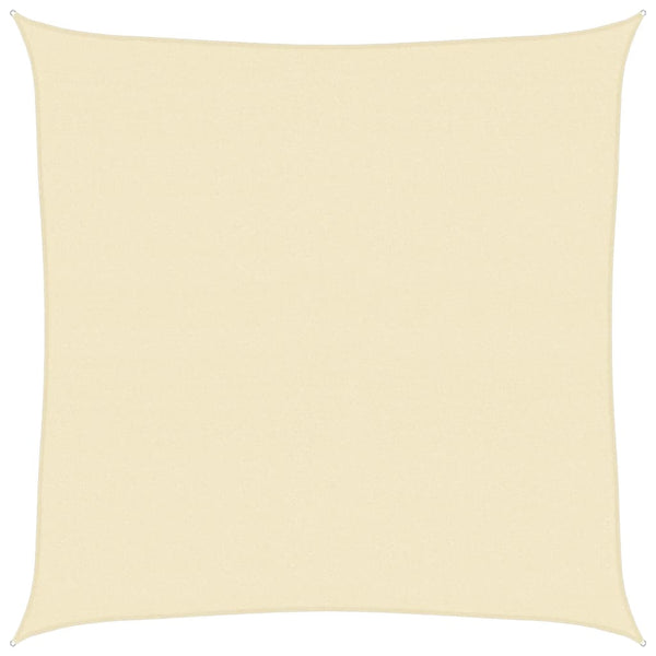 vidaXL Sun Shade Sail 160 g/m² Cream 4x4 m HDPE