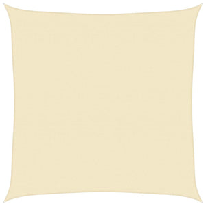 vidaXL Sun Shade Sail 160 g/m² Cream 5x5 m HDPE
