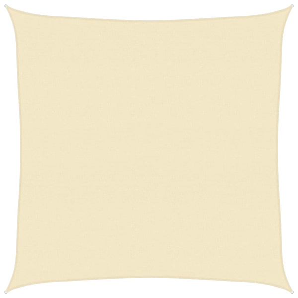 vidaXL Sun Shade Sail 160 g/m² Cream 5x5 m HDPE