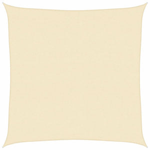 vidaXL Sun Shade Sail 160 g/m² Cream 7x7 m HDPE