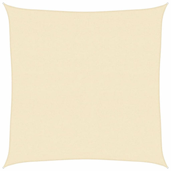 vidaXL Sun Shade Sail 160 g/m² Cream 7x7 m HDPE