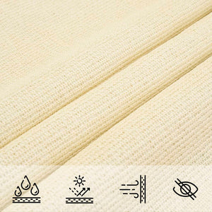 vidaXL Sun Shade Sail 160 g/m² Cream 2x2.5 m HDPE
