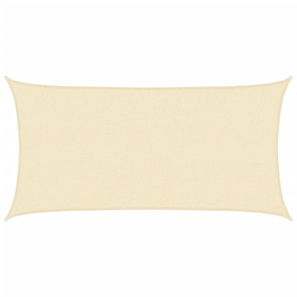 vidaXL Sun Shade Sail 160 g/m² Cream 2x3.5 m HDPE