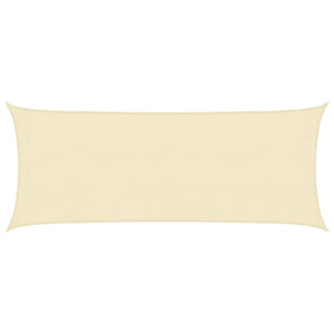 vidaXL HDPE Sun Shade Sail 160 g/m² Cream 2x4.5 m