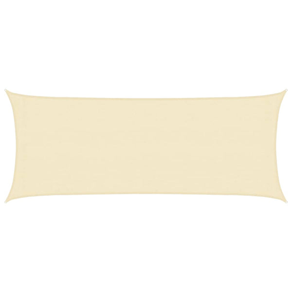vidaXL HDPE Sun Shade Sail 160 g/m² Cream 2x4.5 m