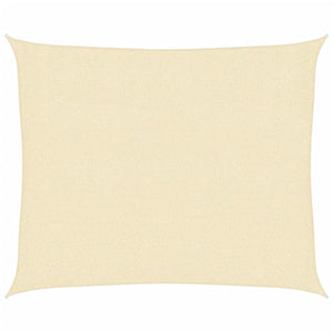 vidaXL Sun Shade Sail 160 g/m² Cream 2.5x3 m HDPE