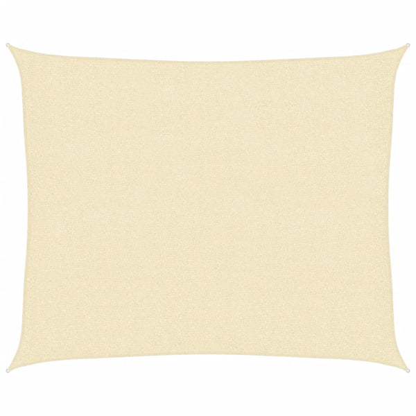 vidaXL Sun Shade Sail 160 g/m² Cream 2.5x3 m HDPE
