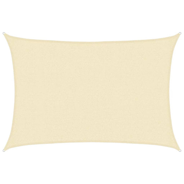 vidaXL Sun Shade Sail 160 g/m² Cream 2.5x4 m HDPE