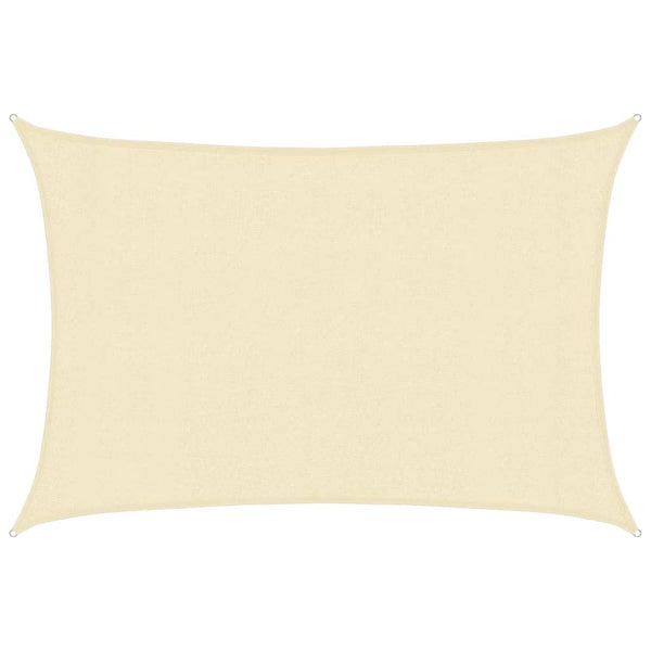 vidaXL Sun Shade Sail 160 g/m² Cream 3x5 m HDPE