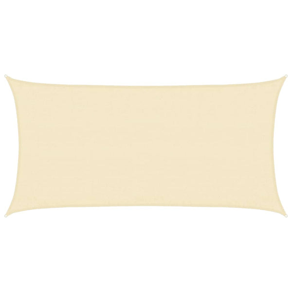 vidaXL Sun Sail 160 g/m² Cream 3x6 m HDPE