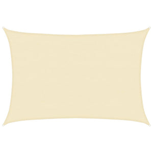 vidaXL Sun Sail 160 g/m² Cream 4x5 m HDPE