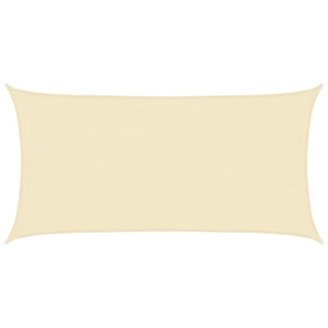vidaXL Sun Shade Sail 160 g/m² Cream 4x7 m HDPE