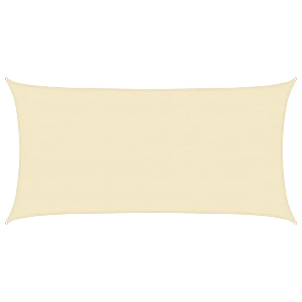 vidaXL Sun Shade Sail 160 g/m² Cream 4x7 m HDPE