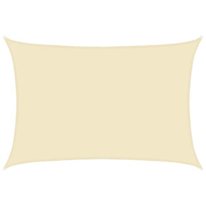 vidaXL Sun Shade Sail 160 g/m² Cream 5x7 m HDPE