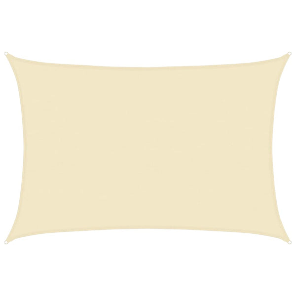 vidaXL Sun Shade Sail 160 g/m² Cream 5x7 m HDPE